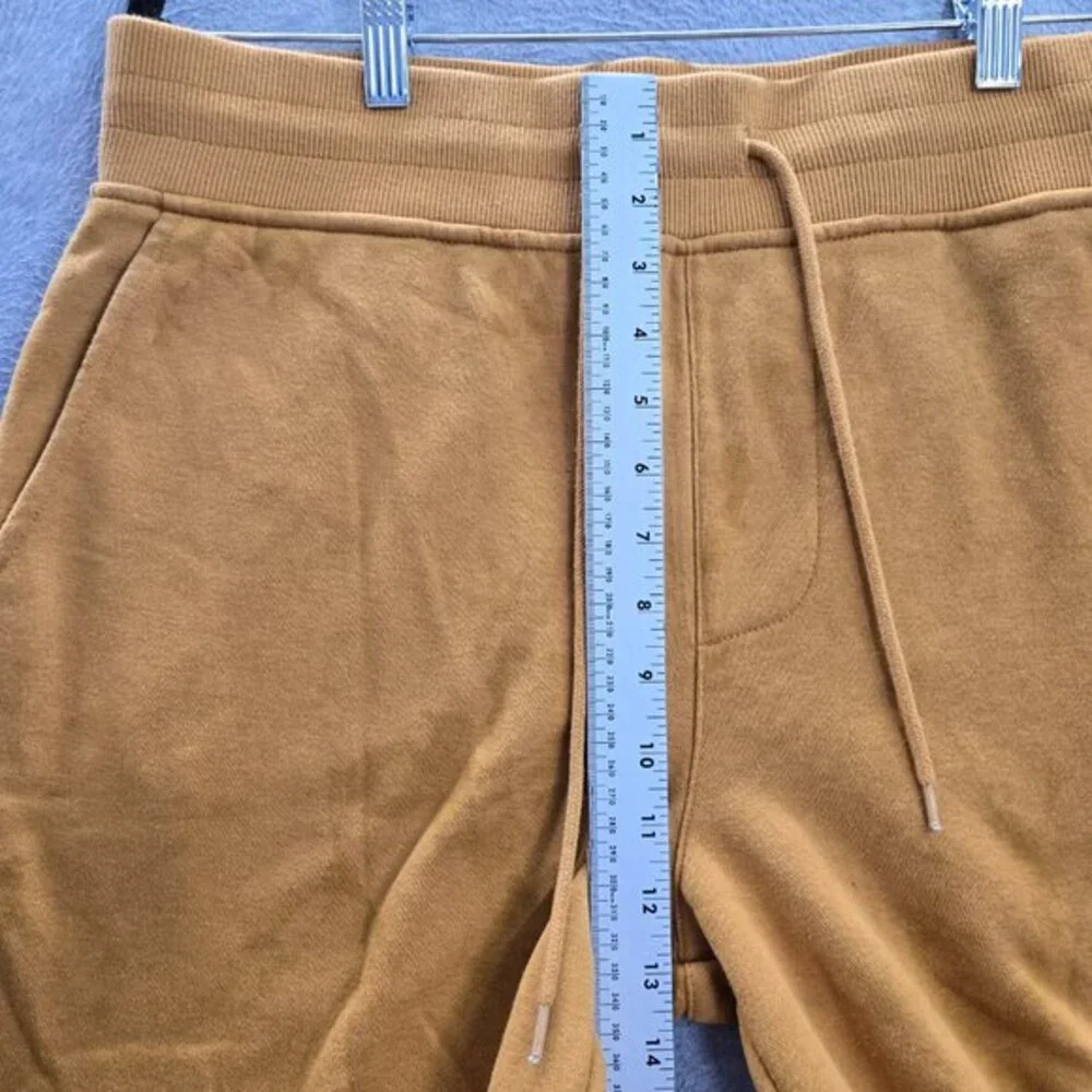 True‎ Religion Pants M Yellow Back Pocket Drawstring Jogger Logo Pockets READ